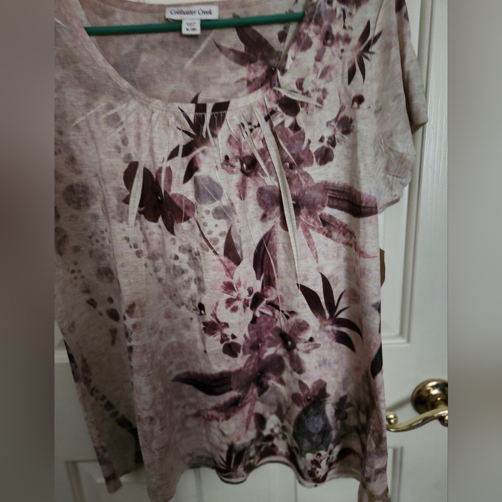 XL Coldwater Creek burnout top. New with tags. - Picture 2 of 6